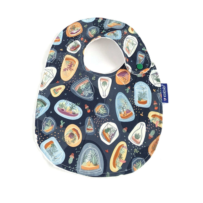 Bavoir classique en coton - succulent et cactus