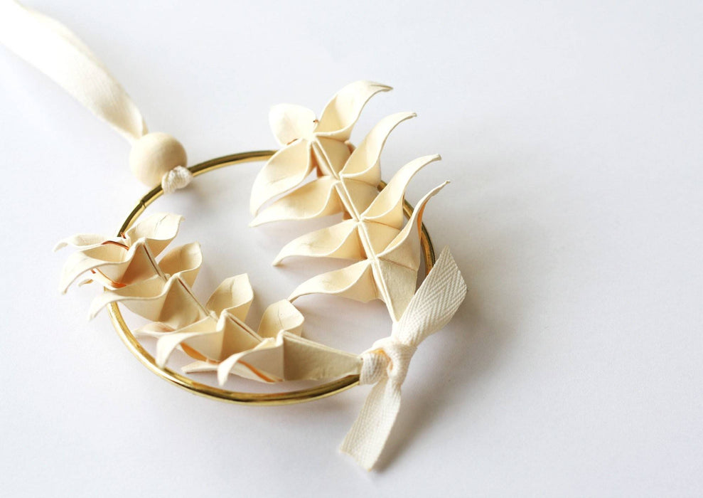 Bijou de sapin - couronne de blé