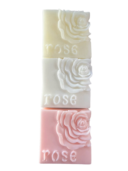 Trio de savon, shampoing et revitalisant solides rose pivoine