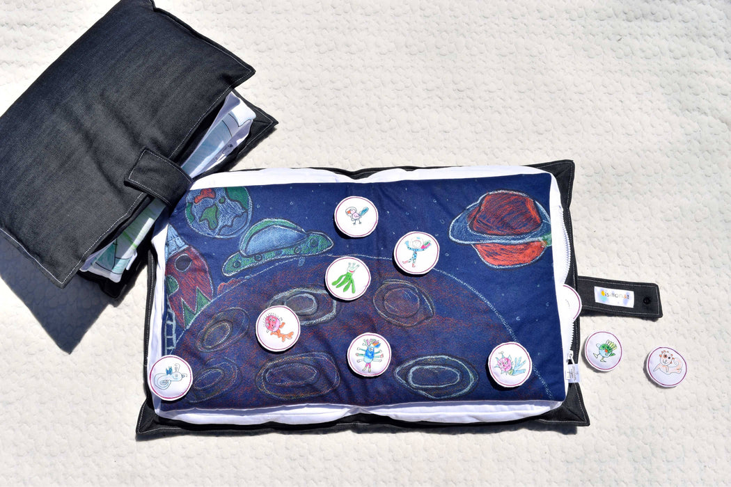 Coussin livre éducatif