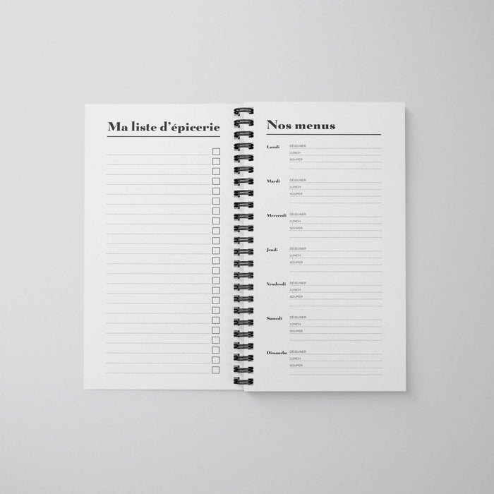 Planificateur de repas/épicerie | pizza en fuite