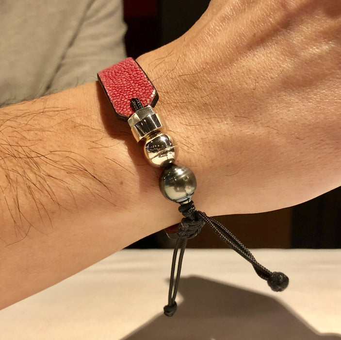 Bracelets en cuir de raie / galuchat