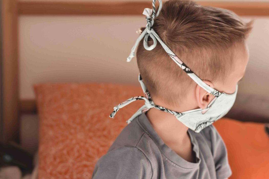 Masque barrière dino super héro