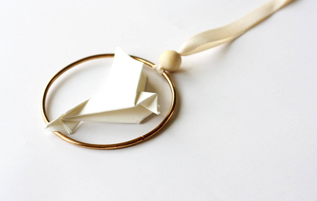 Bijou de sapin - l'anneau colombe