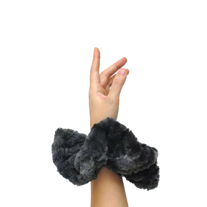 Chouchou géant - fausse fourrure, brun