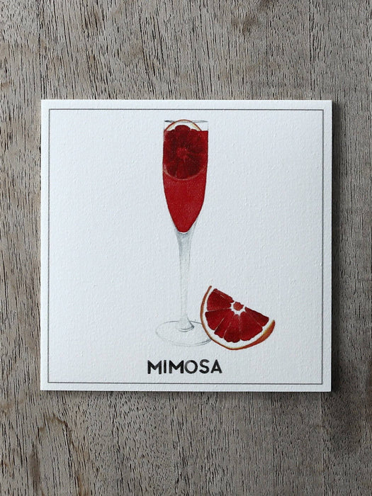 Collection spritz - sous-verres de vinyle (4) / vinyl coasters (4) - spritz mimosa