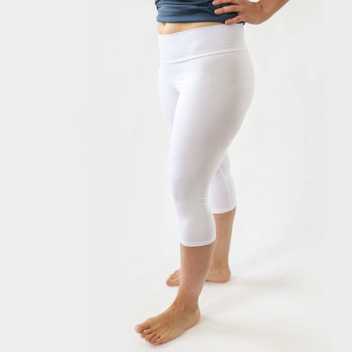 Legging 3/4 régulier, blanc