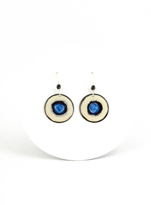 Boucles d'oreilles miro bleu
