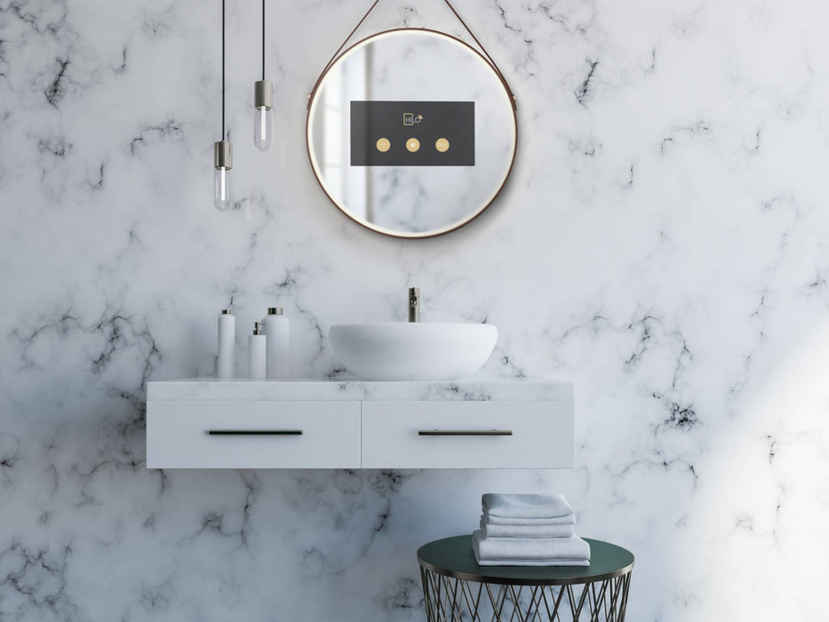 Hilo™ miroir avec écran tactile, lumières led et manche en cuir
